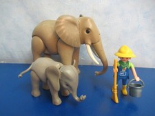 2 x Zirkus Elefanten Dressur Tiere Pfleger Figur 4230 3240 4850 Playmobil 9901