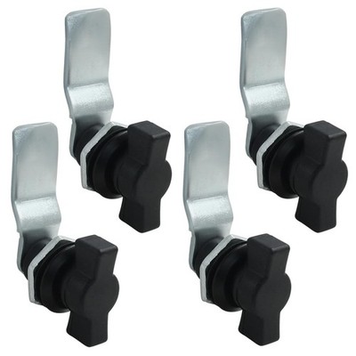 4 PCS Thumb Operated Offset Cam Lock T Handle Swing Knob Turn Latch Cabinet