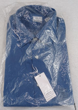 Arrow Long Sleeve Button Shirt Blue Large 16 16.5 32/33 New NWT ATHLETIC FIT