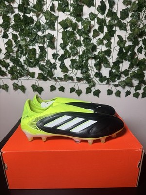 Adidas Copa Pure 3 Elite Laceless FG Cleats Black Green JH6302 Men's Size 9