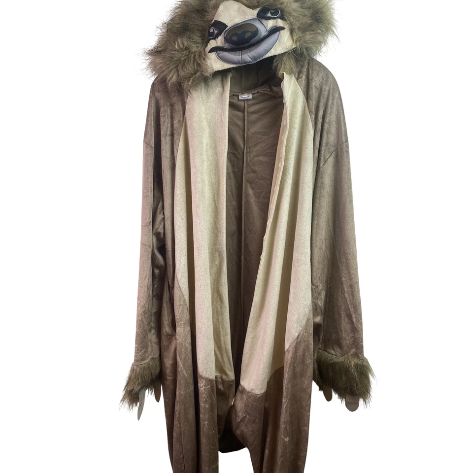 Disfraz de perezoso para hombre talla única Halloween mono de una pieza pijama disfraces de gran tamaño Foto 2 de 4