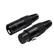 1 Pack XLR Female Male 3-Pin Audio Mic Microphone Adapter Cable Connector Plug