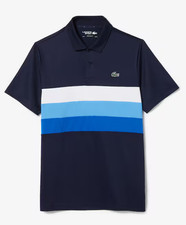Men's Lacoste SPORT Tricolor Stripe Golf Polo Shirt Size XXL-7