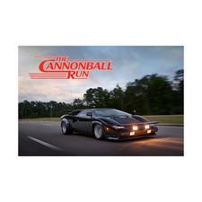 Satin Poster, 300dpi, Lamborghini Countach LP 400 S, The Cannonball Run