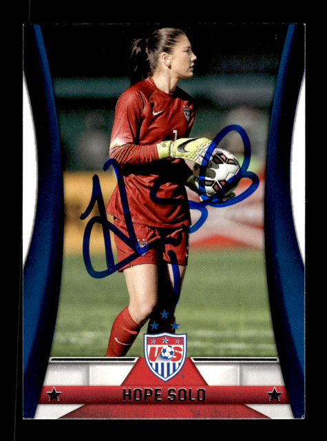2015 Panini US National Team # 12 Hope Solo Autograph Signed Auto Custom Card