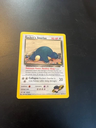 Rocket's Snorlax 033/132 Gym Heroes Regular
