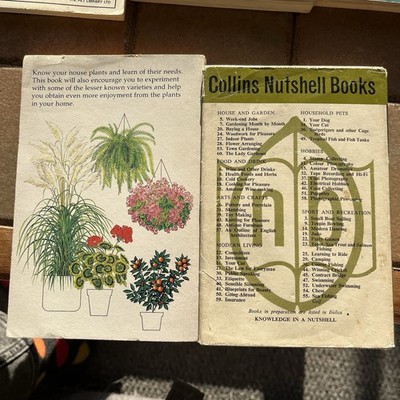 Houseplant Book Pair Collins Nutshell Leslie Johns Antony Mason Pocket Size