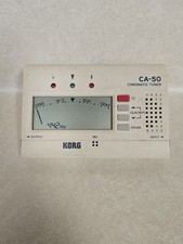 Korg CA-50 Chromatic Tuner, White, Working Condition