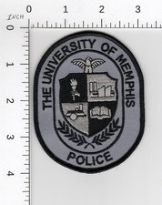 THE UNIVERSITY OF MEMPHIS TENNESSEE O/S COLLECTIBLE POLICE EMBROIDERED PATCH