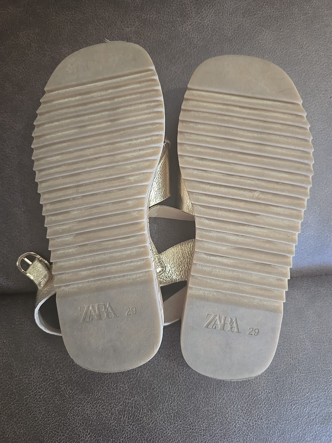 SAOLA Sandali Zara sandali suola sughero oro 12c