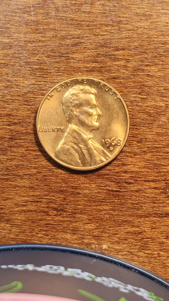 1968 D Over D Lincoln Wheat Cent DDO. RARE RED BEAUTY. NICE EYE APPEAL. - Image 3 of 4
