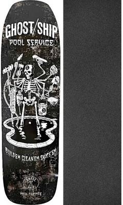 Ghost Ship Supply Co Pool Service 9'' Skateboard Deck + griptape