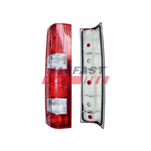 Feu arrière Fast FT86342 pour Iveco Daily de couleur rouge et blanc standard