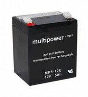 Blei Gel Akku Multipower-Mp5-12C 12V 5Ah Zyklenfest