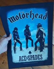 Large Motorhead Mot rhead Ace of Spades Woven Sew On Battle Jacket Back Patch