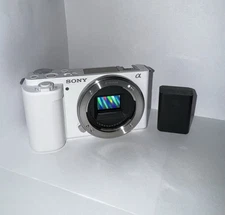Sony Alpha ZV-E10 25.0 MP Interchangeable Lens Camera - White (Body Only)