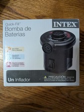 Intex Quick-Fill Battery Air Pump Inflates  Deflates, Black, 3 Adapters