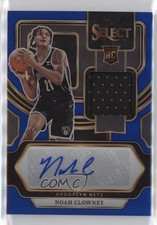 2023 Panini Select Rookie Jersey Blue Prizm /49 Noah Clowney #RJ-CLY Auto 11ch