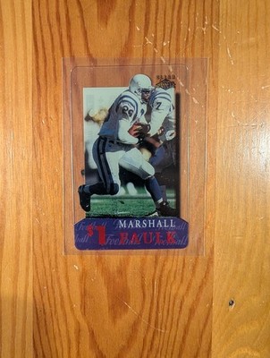 1996 Classic Football Marshall Faulk #2 Clear Assests Acetate $1 Phone Card