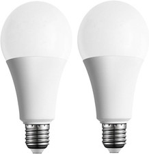 2 Pack Three Way Light Bulbs 50 100 150W, Daylight 5000K,Three Way A19, E26 B...