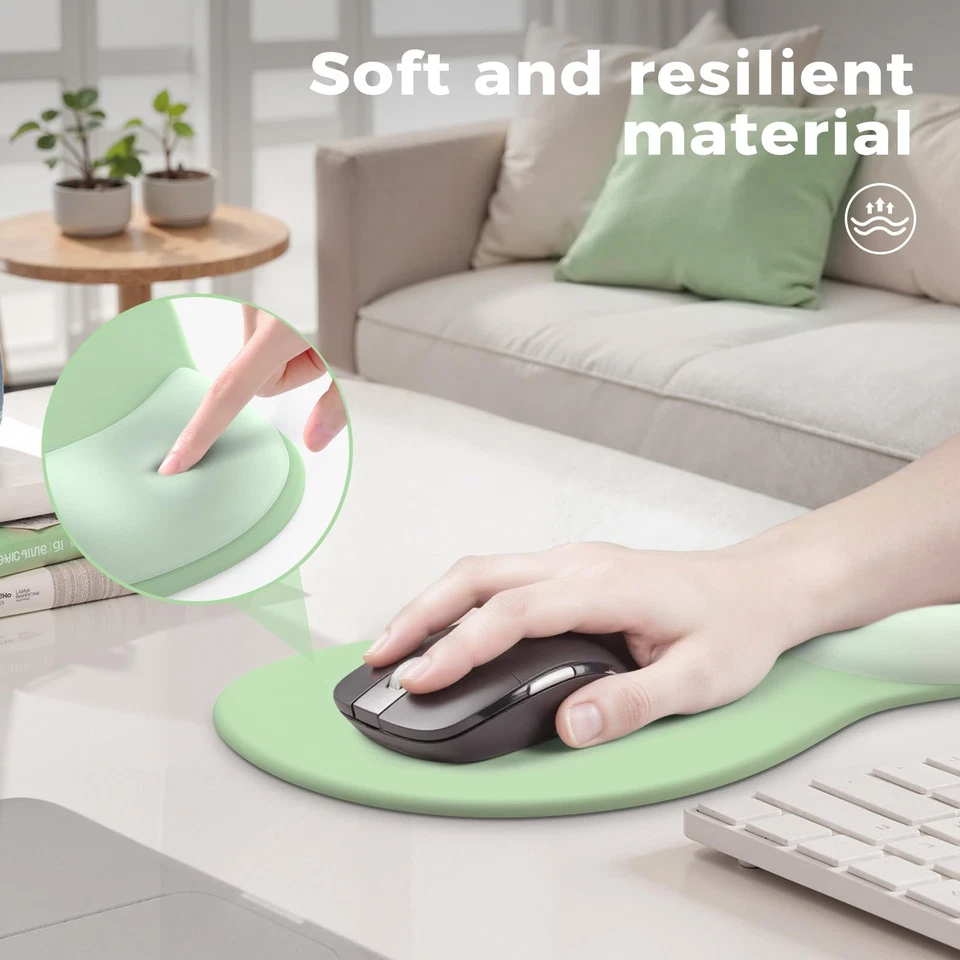 Keyboard Wrist Rest,Ergonomic Mouse Pad with Wrist Support,Acrylic Clear Keyb... - Image 4 of 4