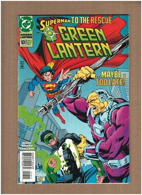Green Lantern #53 DC Comics 1994 SUPERMAN APP. VF- 7.5