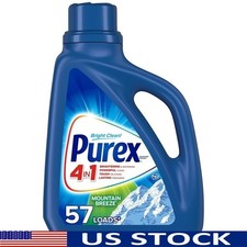Laundry Detergent Liquid Mountain Breeze Stain Lifting Fresh Scent 57 Loads 75oz 0.13 per gallon