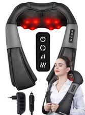 MalTec Nackenmassagegerät Nacken Rücken Shiatsu Massage Erwärmung Vibrations