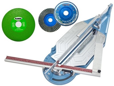 SIGMA 4BU 27'' Tile Cutter +Diamond Flap Disc &Multi Diamond Blade SHIPS FROM USA