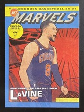 Zach LaVine 2020-21 Donruss Basketball Net Marvels Chicago Bulls #2