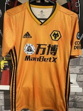 Wolves Football Shirt 2019/2020 Home Size extra small  Adidas Adama 37 