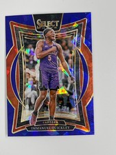 2024-25 Panini Select Blue Cracked Ice Prizm Immanuel Quickley Raptors
