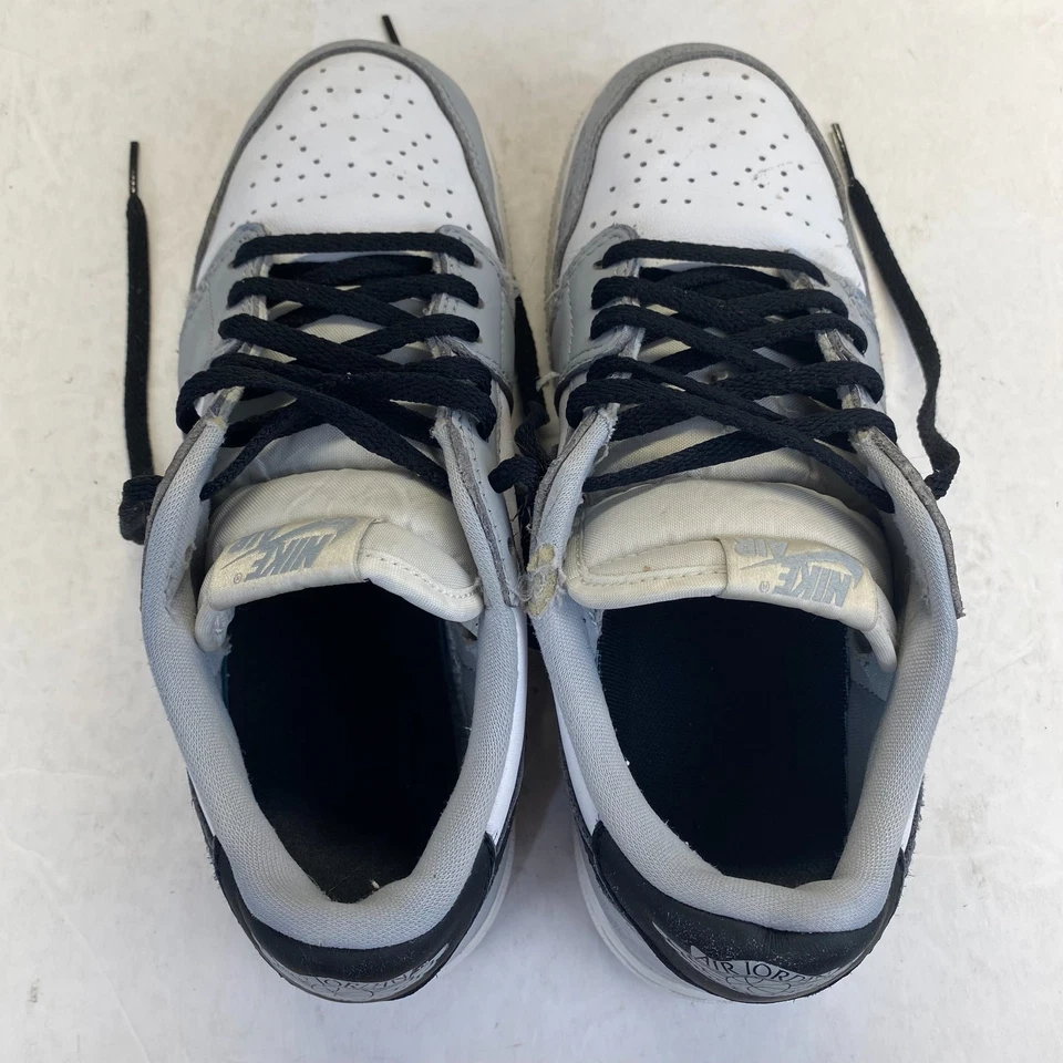 Boys Size 6.5 Y Nike Air Jordan 1 Retro Low OG GS Wolf Grey Barons CZ0858-110 - Image 4 of 4