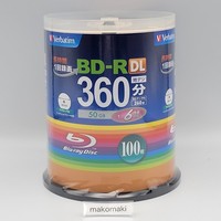 Verbatim 100 Blu-Ray Disc 50GB Dual Layer BD-R Dl 6X Speed Spindel VBR260RP100SV