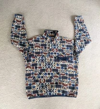 Patagonia Synchilla Protected Peaks Snap Fleece Pullover Mens XL
