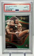2022 Panini Select WWE NXT UK Amale RC Green Prizm /5 SSP PSA 10