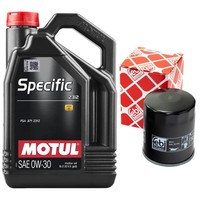 MotoröL Set Motul Specific 2312 0W-30 5 Liter + ÖLfilter FüR Citroen Peugeot 2.4