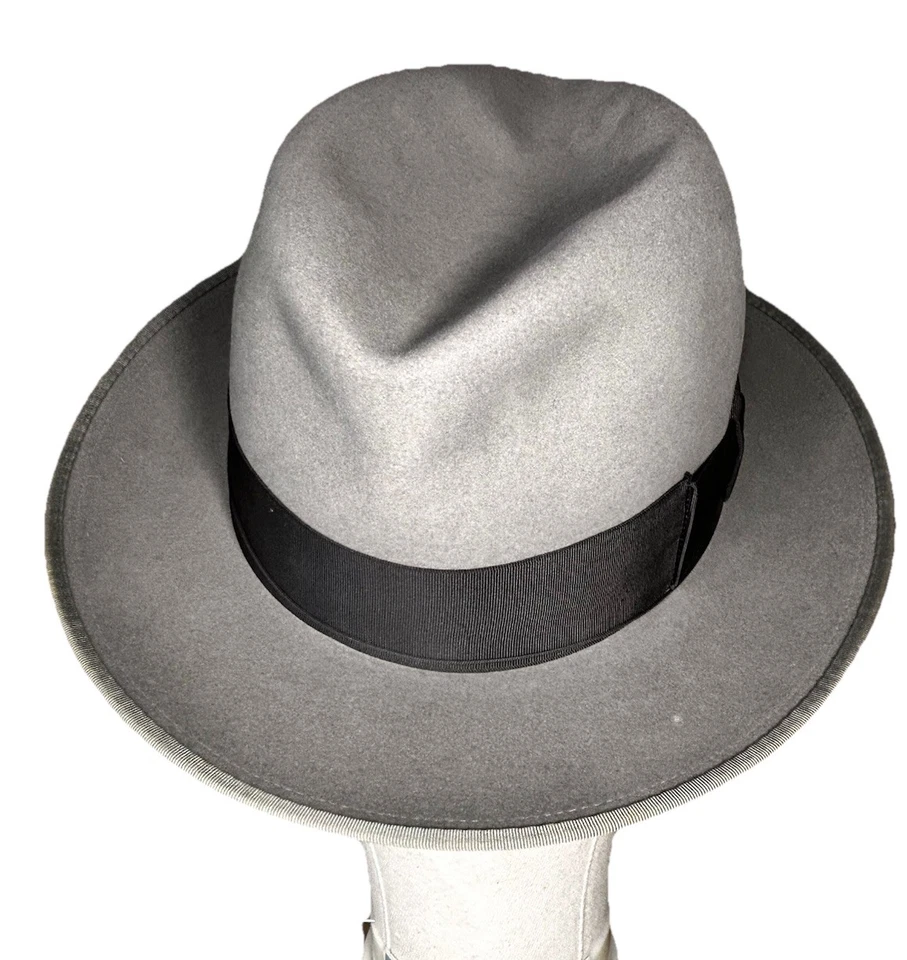De Colección Resistol “Autoconforme” Byer Rolnick Gris Fedora Talla 7 1/4” EXCEPCIONAL Foto 4 de 4
