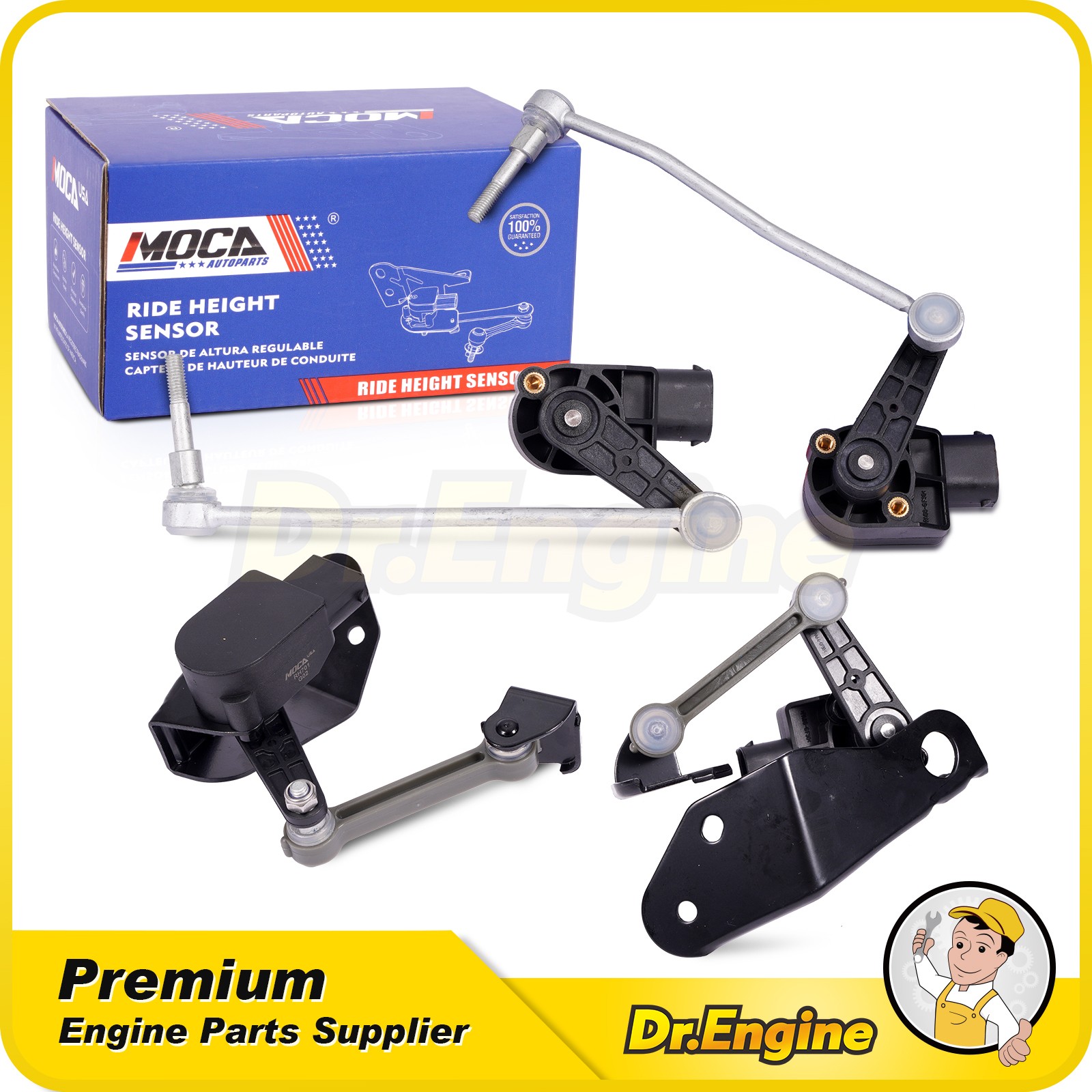 4x Front & Rear Height Level Sensor for Audi A8 Quattro S8 Bentley Continental
