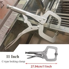11 Locking C Clamp Pliers Heavy Duty Swivel P...
