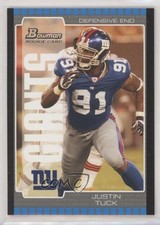 2005 Bowman Justin Tuck #205 0q1p