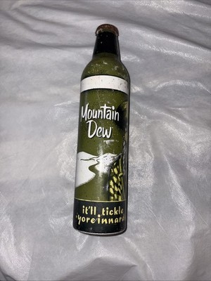 Vintage Mtn Dew Drink With Original Liquid Inside
