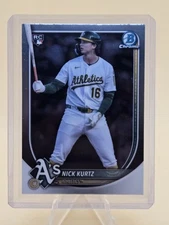 Nick Kurtz 2025 Bowman Chrome #93 Refractor Rookie RC