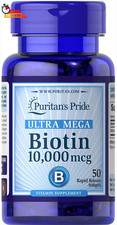 Puritan'S Pride Ultra Mega Biotin 10000 Mcg 50 Count