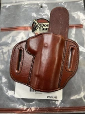 Don Hume H721 OT P Brown #10-3 1/2 RH Exposed Slots 1 3/4” Colt Officer Model