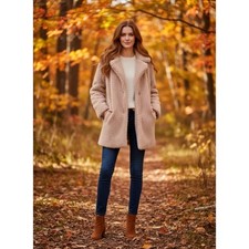 Lucky Brand Faux Sterling Womens Coat