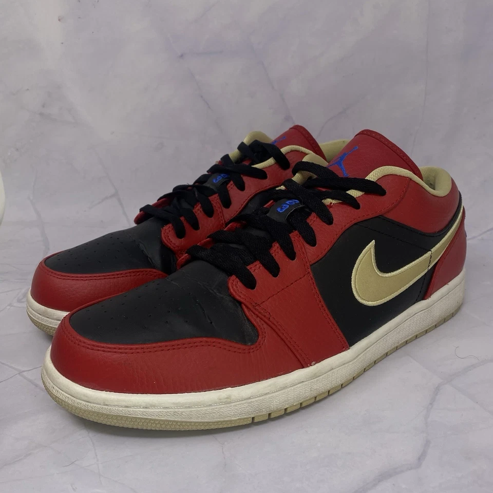 Nike Jordan 1 Retro Bajo Gimnasio Rojo Dorado Tenis 553558-613 Talla 11 M Para Hombres OG 2013 Foto 2 de 4