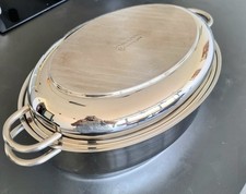 Schulte-Ufer Padella Acciaio Inox 18/10 con Coperchio Induzione Pentola Cottura