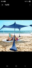 SUN NINJA Mini Beach Tent – UPF 50+ Sun Shelter, Portable Pop-Up Umbrella 