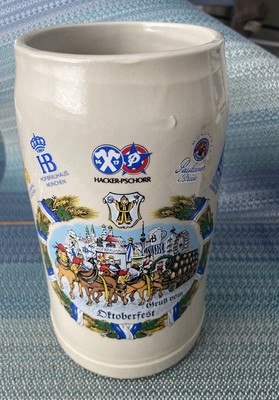 Tankard/Stein Beer Mug Grusz Vom Oktoberfest Qualitatserzeugnis W. Germany TK